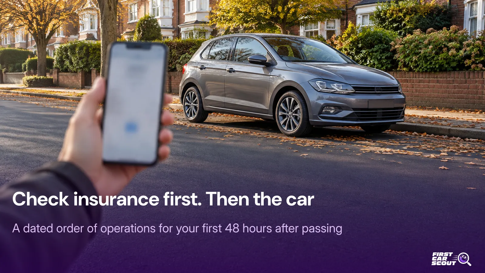 Check insurance first. Then the car